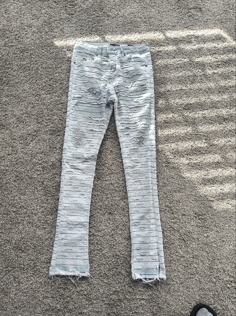Kids Waimea Stacked Denim Jeans Size 12 (for ages 9 to 12 yrs old)